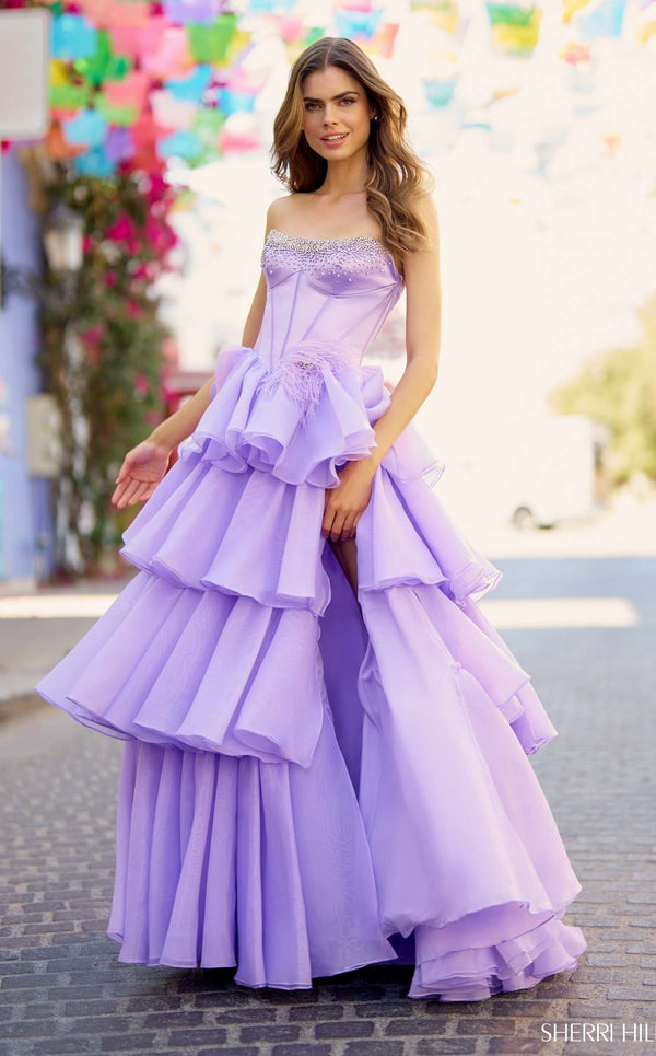 Sherri Hill 55957 Dress Lilac