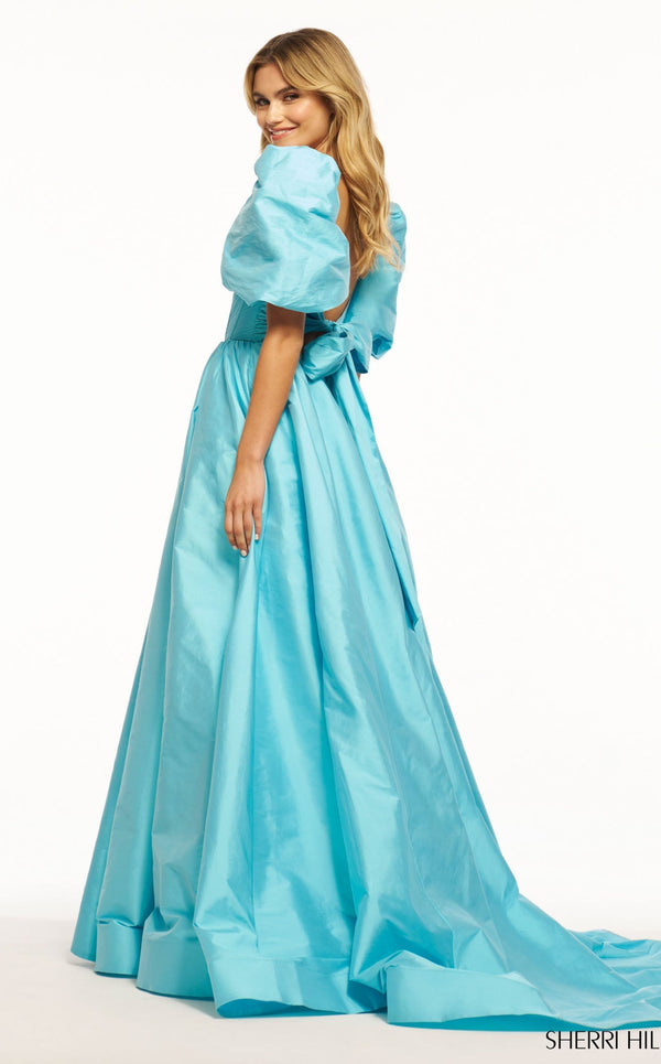 Sherri Hill 55979 Aqua