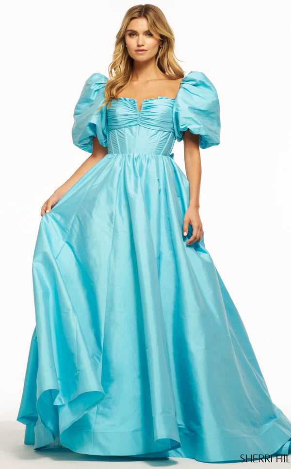 Sherri Hill 55979 Aqua