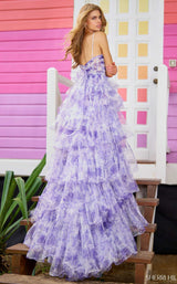 Sherri Hill 55980 Ivory-Purple