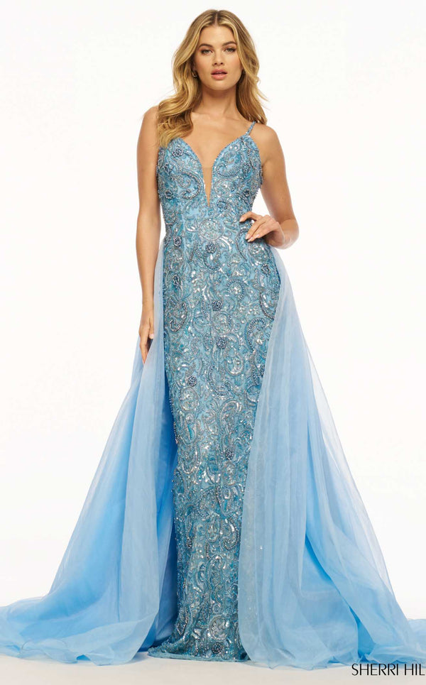 Sherri Hill 56018 Blue