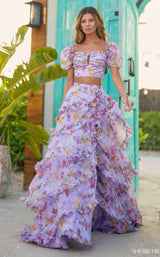 Sherri Hill 56024 Lilac Print