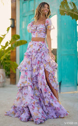 Sherri Hill 56024 Lilac Print