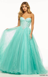 Sherri Hill 56028 Aqua