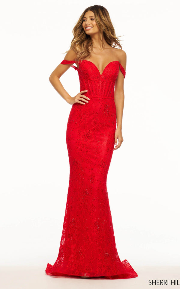 Sherri Hill 56033 Red