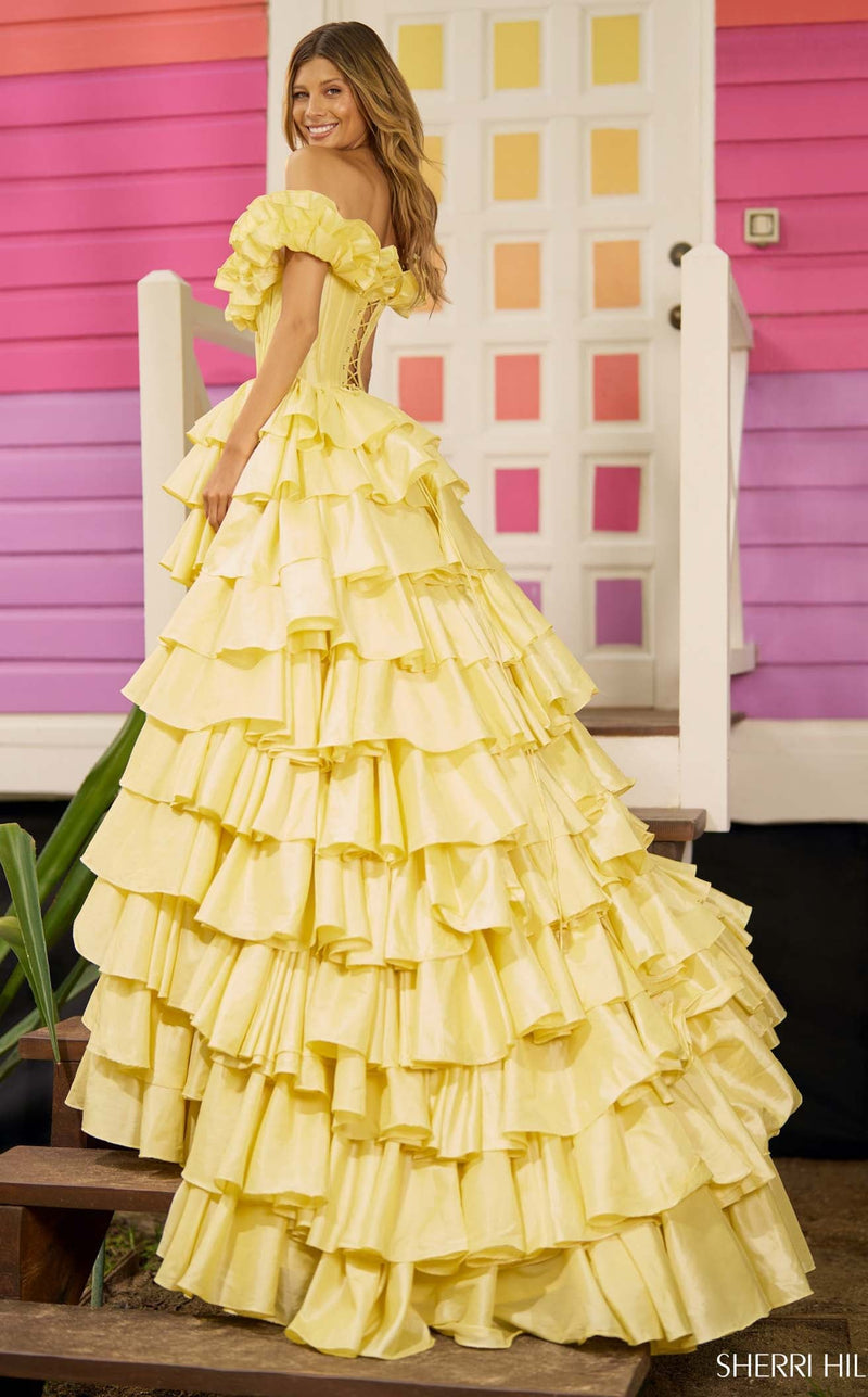 Sherri Hill 56039 Yellow