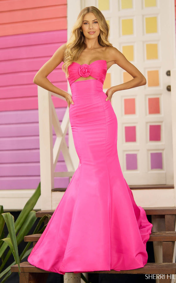 Sherri Hill 56058 Bright Pink