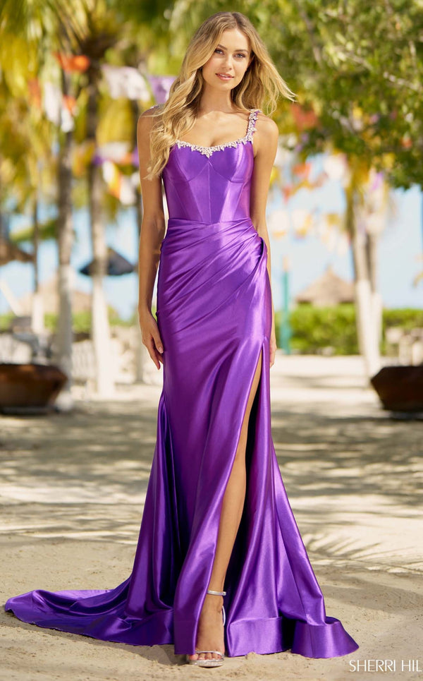 Sherri Hill 56059 Purple