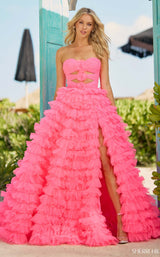 Sherri Hill 56067 Neon Pink