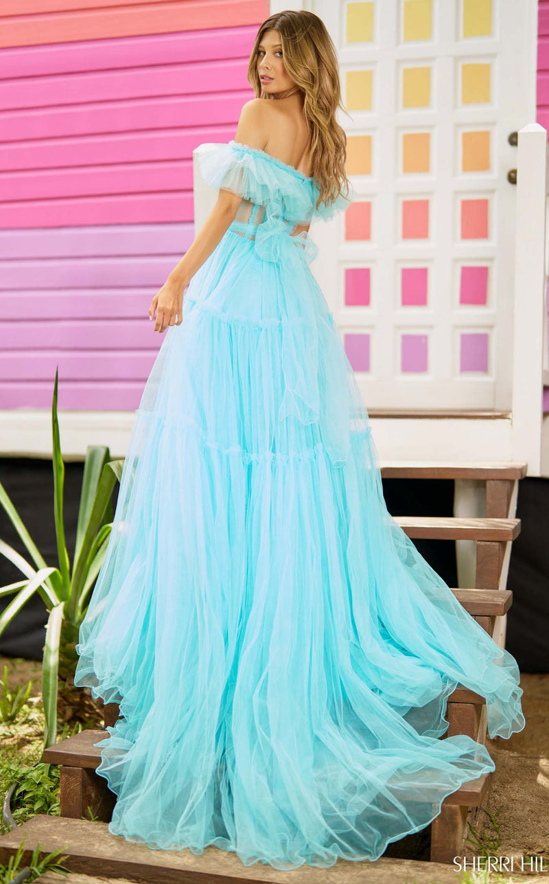 Sherri Hill 56068 Aqua
