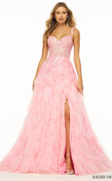 Sherri Hill 56070 Hot Pink