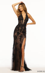 Sherri Hill 56077 Black-Nude
