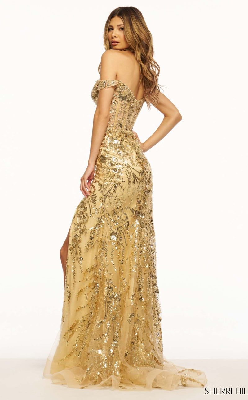 Sherri Hill 56101 Gold