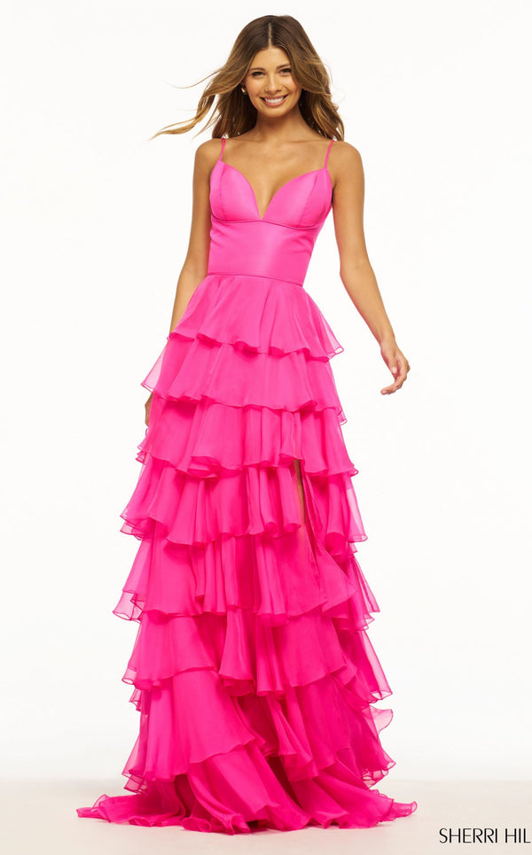 Sherri Hill 56108 Bright Pink