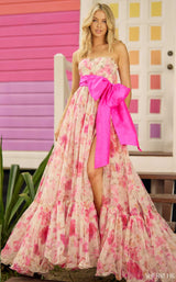 Sherri Hill 56110 Hot Pink/Yellow