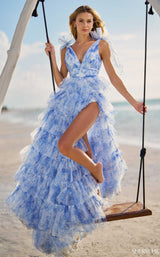 Sherri Hill 56124 Ivory/Blue