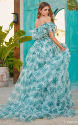Sherri Hill 56128 Green Print