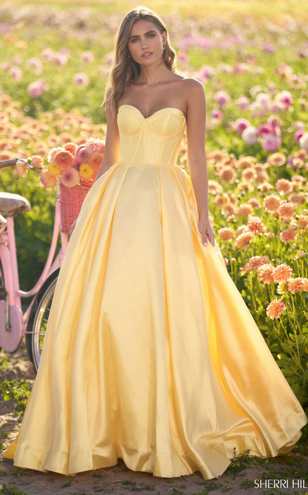 Sherri Hill 56133 Yellow