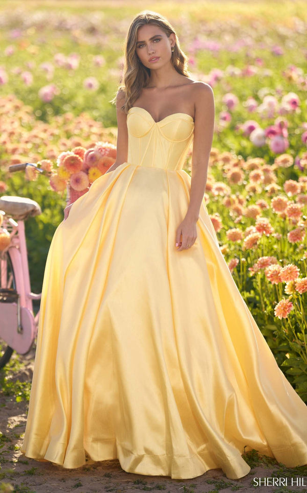 Sherri Hill 56133 Yellow