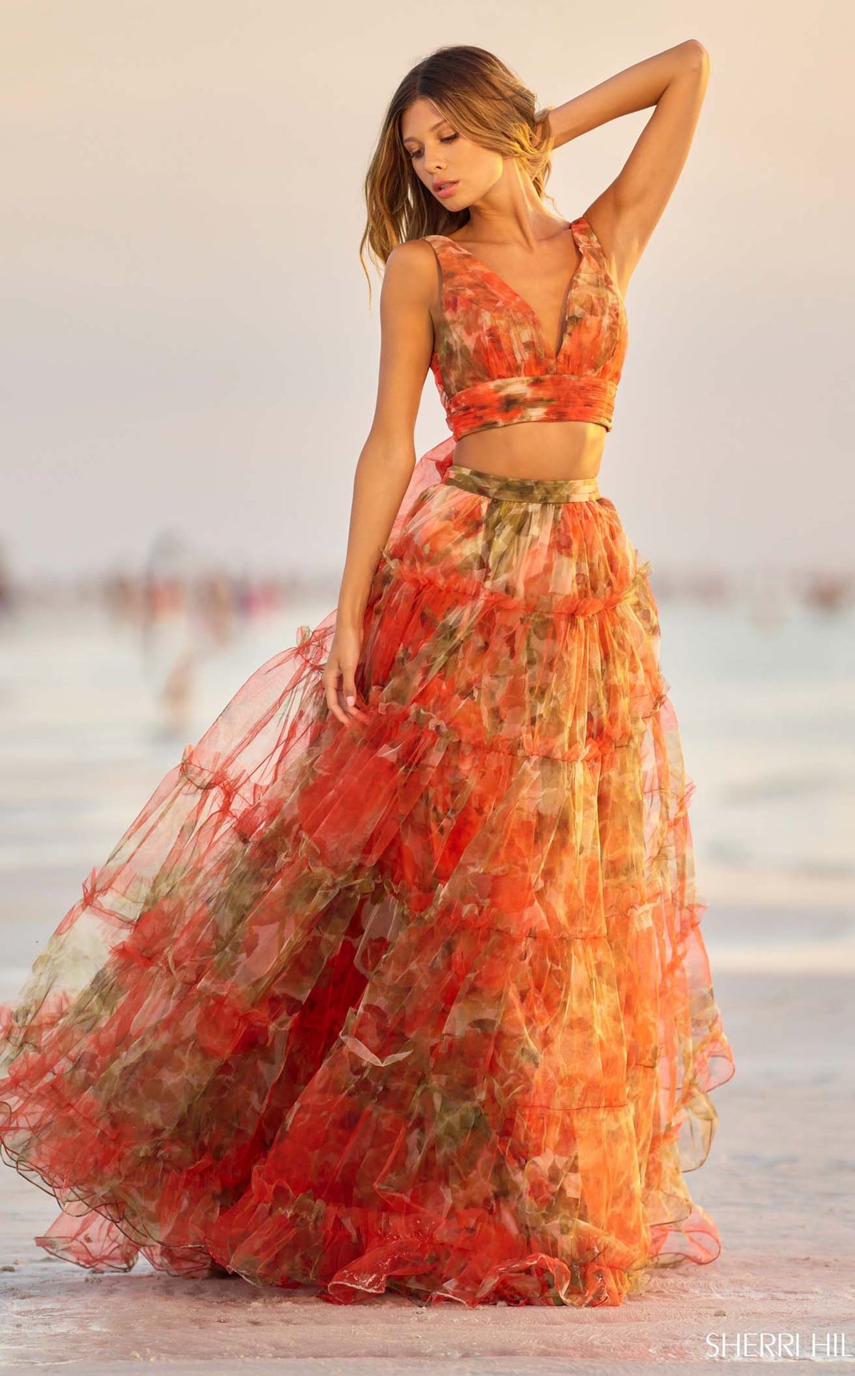 sherri hill pink and orange dress Sherri Hill 55500 Dress | Sherri Hill Dresses