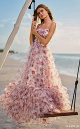 Sherri Hill 56172 Rose Print