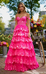 Sherri Hill 56196 Fuchsia