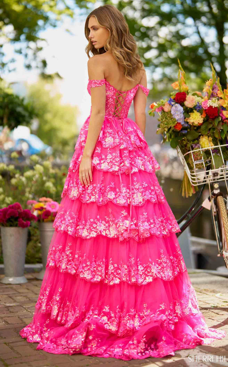 Sherri hill fuchsia dress discount