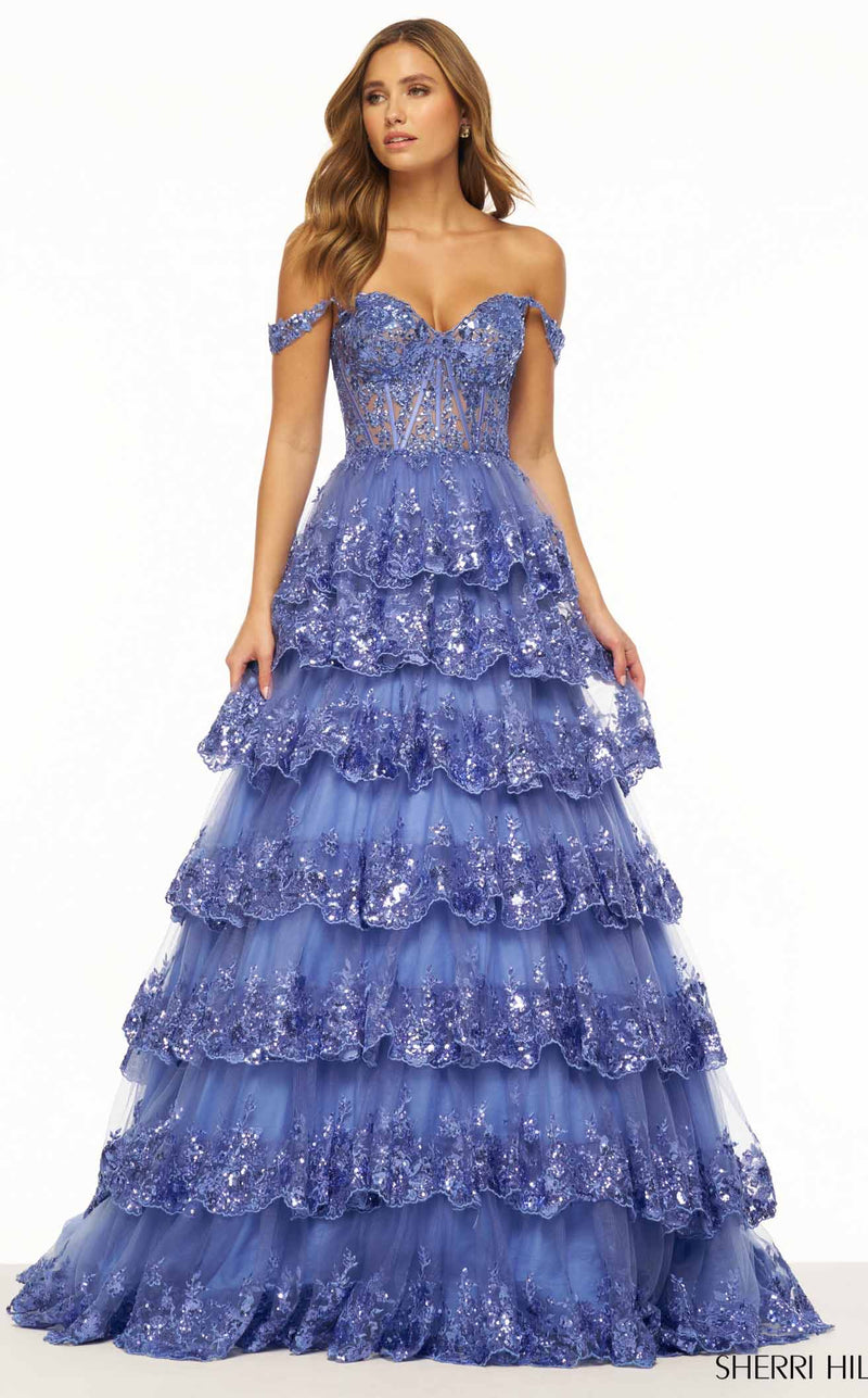 Sherri Hill 56196 Periwinkle