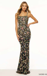 Sherri Hill 56202 Black Multi