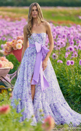 Sherri Hill 56243 Lilac Print