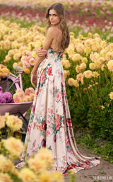Sherri Hill 56247 Champagne Print