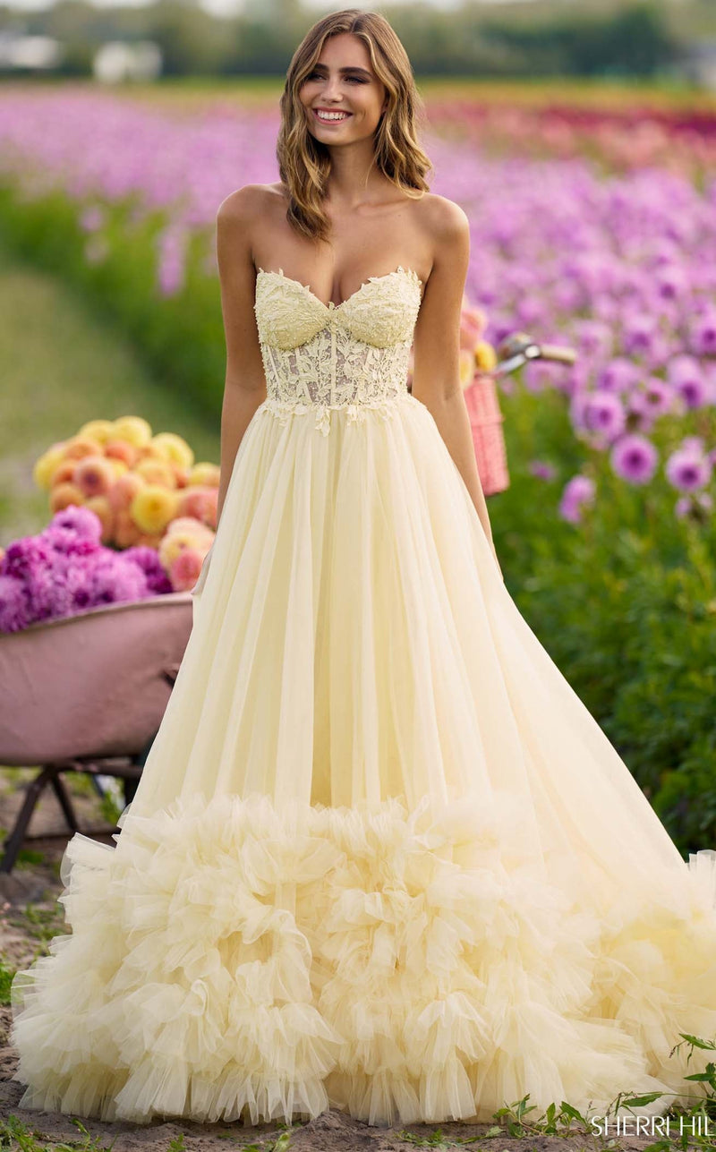 Sherri Hill 56270 Yellow