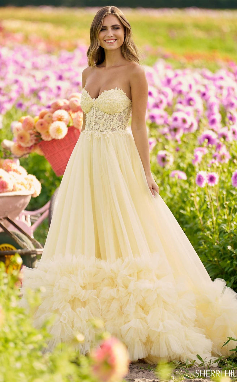 Sherri Hill 56270 Yellow