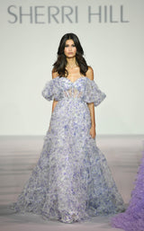 Sherri Hill 56336 Lilac Print