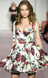 Sherri Hill 56344 Ivory Red Print
