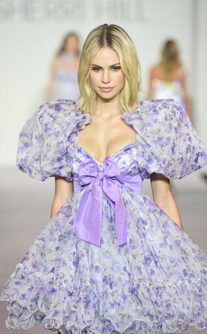 Sherri Hill 56383 Lilac Print