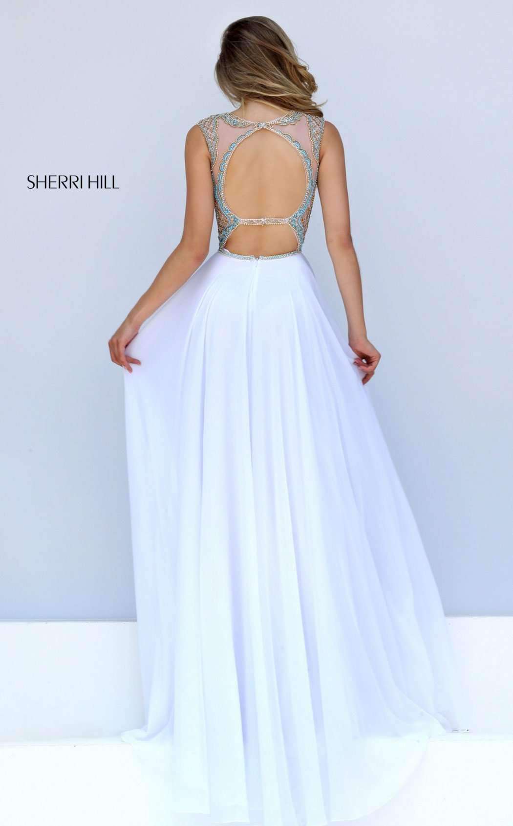 Sherri Hill 50160 Ivory/Turquoise