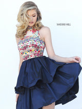 Sherri Hill 50638 Navy Multi