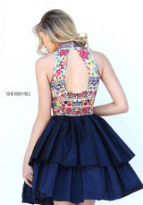 Sherri Hill 50638 Navy Multi