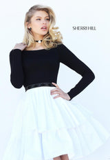 Sherri Hill 50641 Black/Ivory