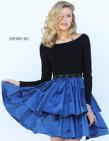 Sherri Hill 50641 Black/Royal