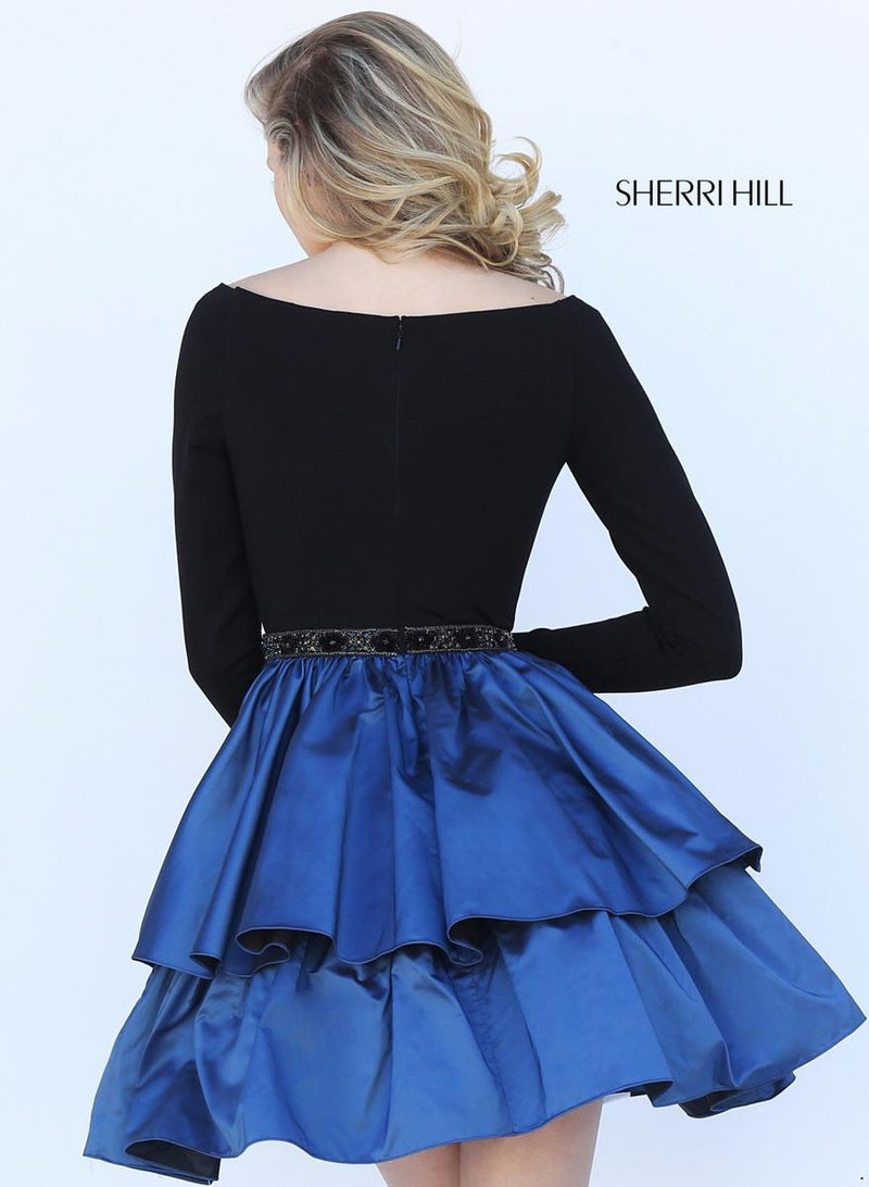 Sherri Hill 50641 Black/Royal