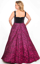 Sydneys Closet TE2041 Black/Magenta