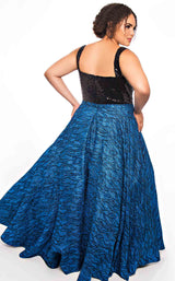 Sydneys Closet TE2041 Black-Topaz
