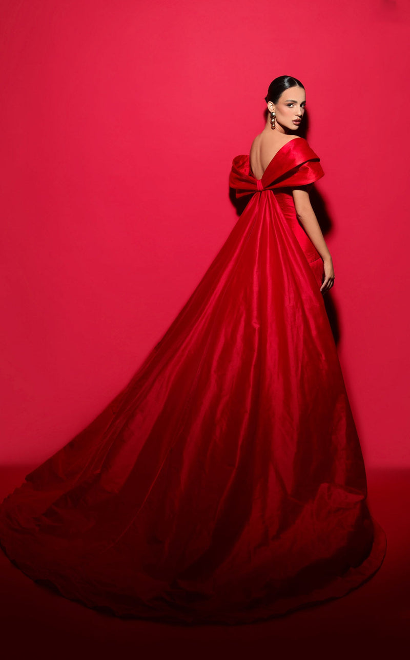 tarik ediz red dress Tarik Ediz 98496