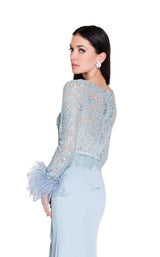 Terani 1811M6568 Powder Blue/Nude