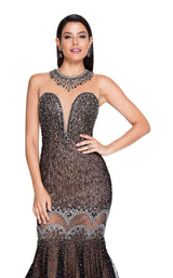 Terani 1811P5217 Black-Nude