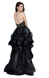 Terani 1811P5703 Black-Nude