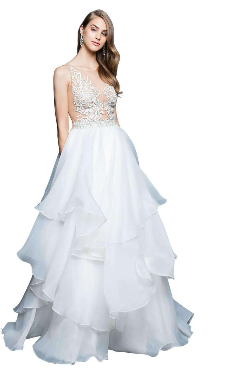 Terani 1811P5816 Ivory/Nude