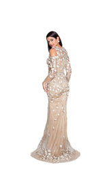 Terani 1813E6727 Silver-Nude-Crystal